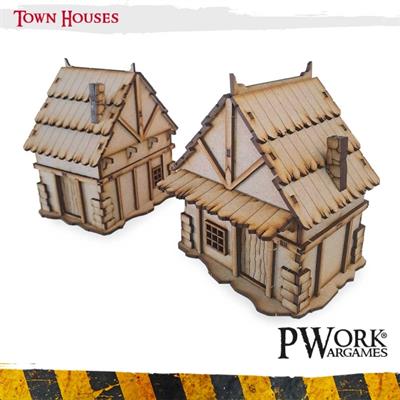 MDF Terrain Scenery Town Houses