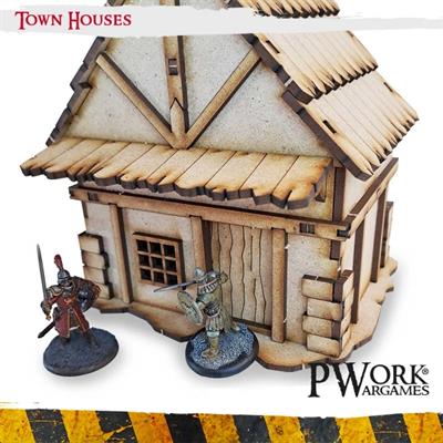 MDF Terrain Scenery Town Houses