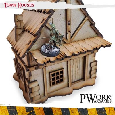 MDF Terrain Scenery Town Houses