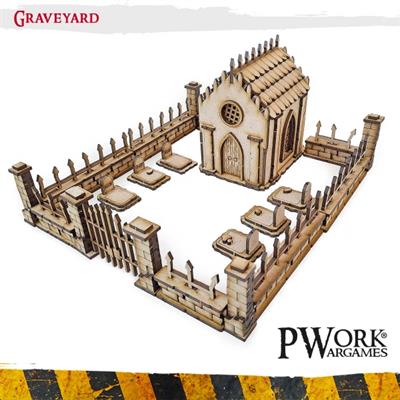 MDF Terrain Scenery Graveyard