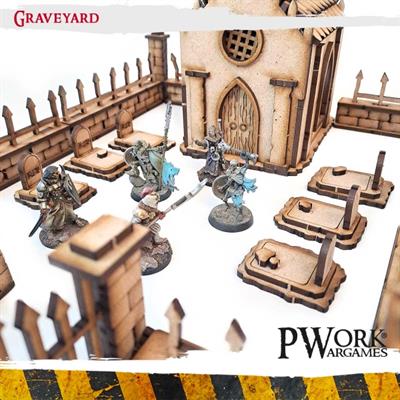 MDF Terrain Scenery Graveyard