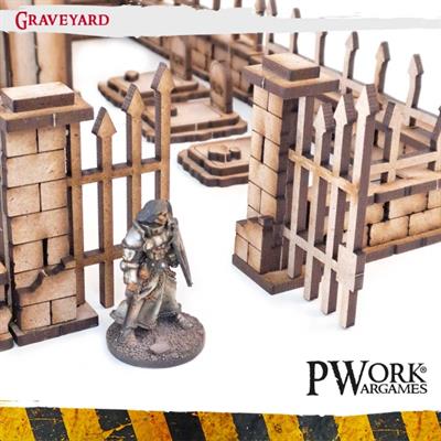 MDF Terrain Scenery Graveyard