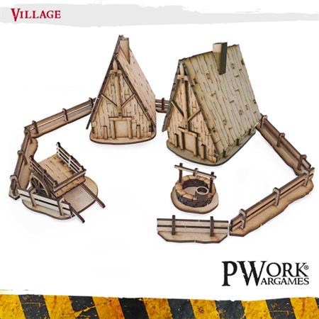 MDF Terrain Scenery The Village