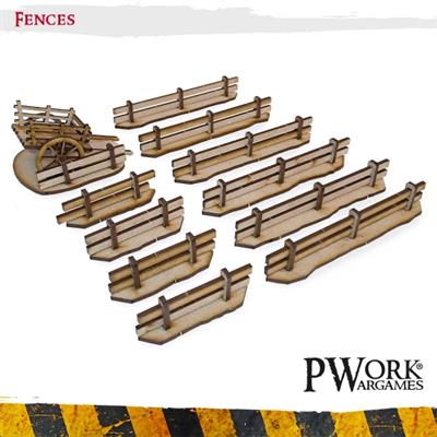 MDF Terrain Scenery Fences