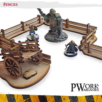 MDF Terrain Scenery Fences