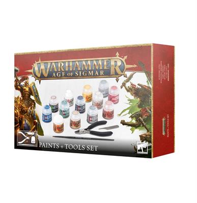 Warhammer Age of Sigmar: Set Colori + Attrezzi