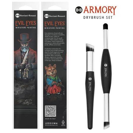 EVIL EYES - Armory Drybrush Set 2 Pennelli